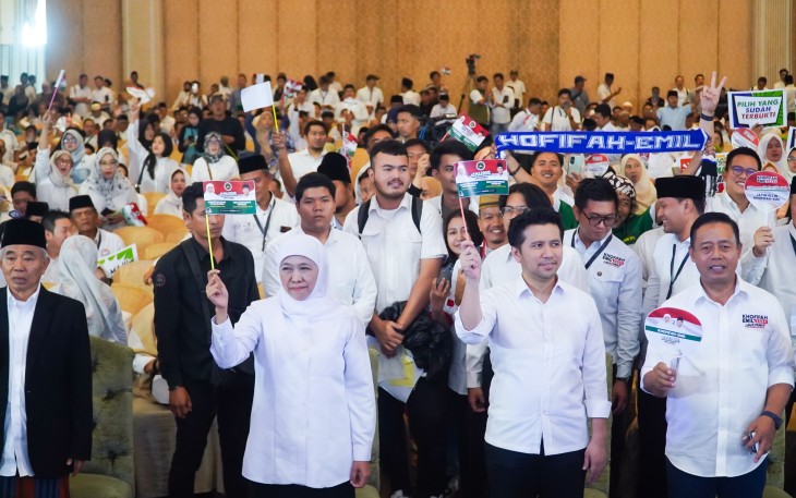 Khofifah-Emil Gelar Rakor Pemenangan 