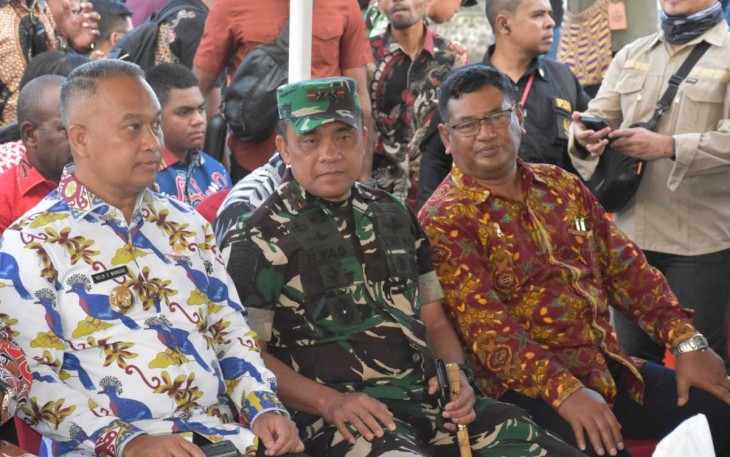 Pangdam saat menghadiri secara langsung jalannya acara perayaan HUT ke 169 Pekabaran Injil ditanah Papua, di Pulau Mansinam, Manokwari, pada Senin (5/2/2024).
