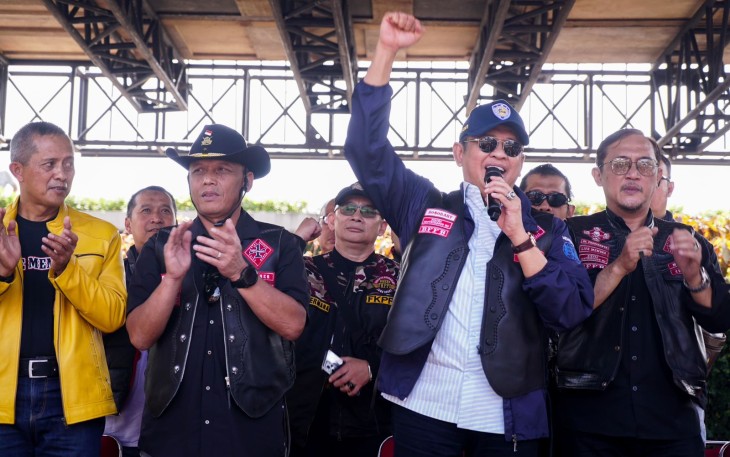  Ketua MPR RI ke-16 sekaligus Wakil Ketua Umum Partai Golkar dan Ketua Umum Ikatan Motor Indonesia (IMI) Bambang Soesatyo mengapresiasi perjalanan 36 tahun Bikers Brotherhood MC Indonesia