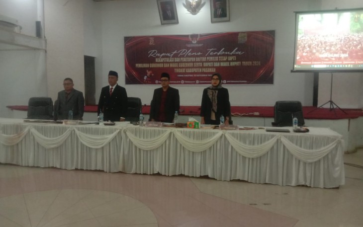 Rapat Pleno Terbuka KPU Pasaman