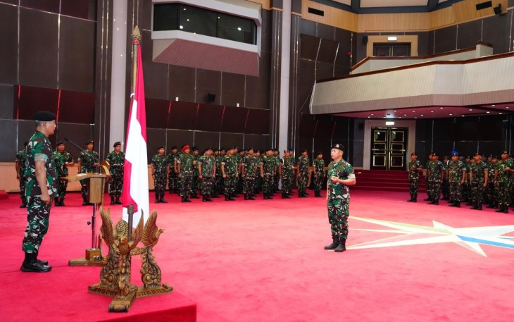Kasum TNI Pimpin Laporan Korps Kenaikan Pangkat 36 Perwira Tinggi TNI