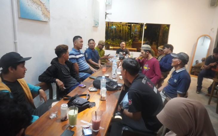 Dandim 1002/HST saat Silaturrahmi dengan Awak Media 