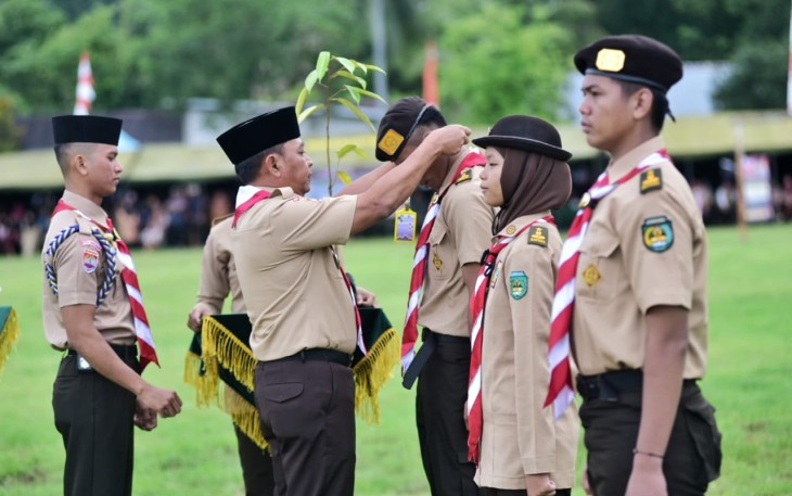 Pangdam saat Buka Persami Pramuka SWK Kodam XIV/Hsn TA 2024