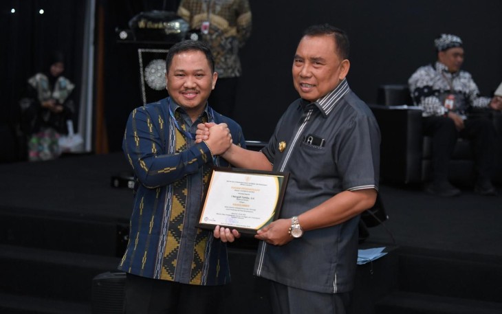 Kepala BPI Ivanovich Agusta saat membuka Seminar Nasional Inovasi dan Teknologi untuk Pembangunan Desa Berkelanjutan di Ballroom Bank NTB Syariah Mataram, Selasa (16/7/2024)