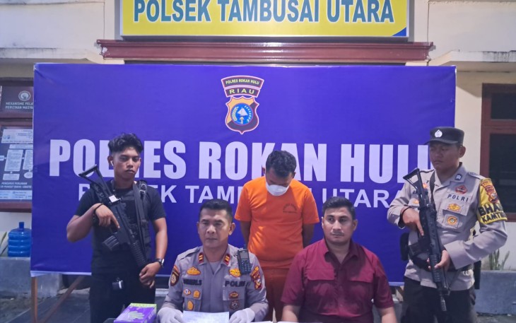 Oknum Pendeta Ditahan Personil Polsek Tambusai Utara 