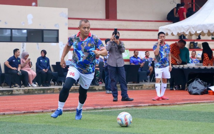 Pangkoops Udara I Hadiri Olahraga Bersama Sinergitas TNI-Polri DKI Jakarta