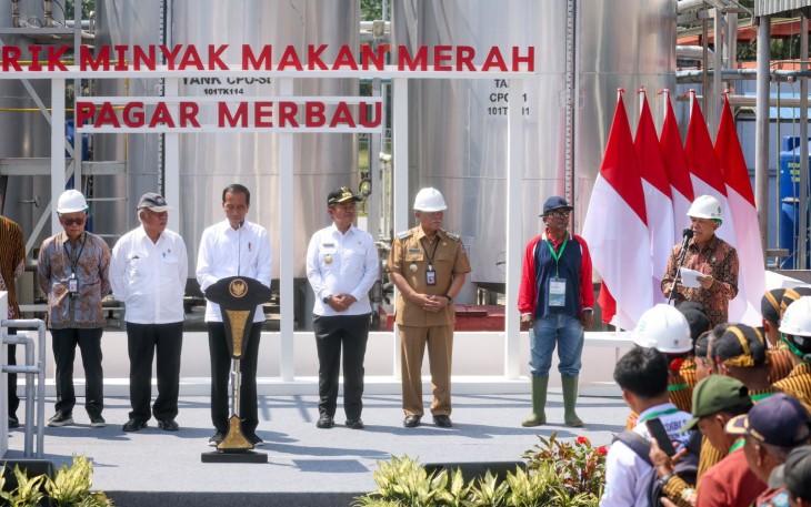 Pabrik Minyak Makan Merah yang Dikelola Koperasi di Sumut Diresmikan Presiden