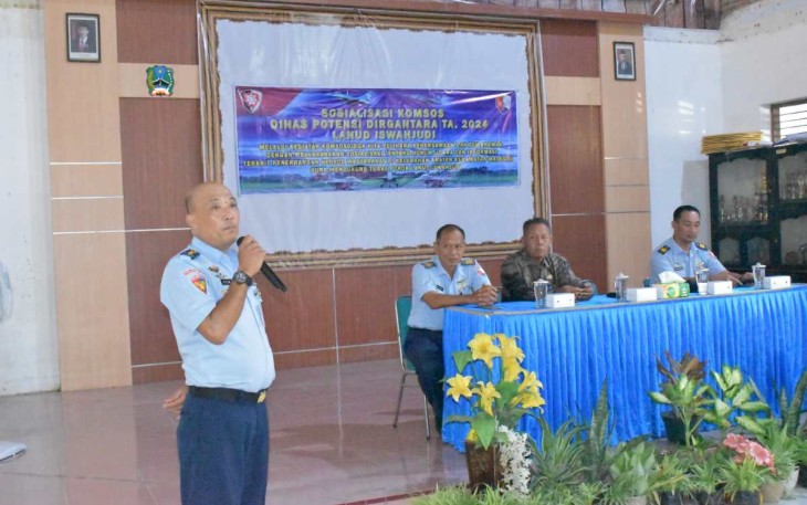 Komsosdirga Lanud Iswahjudi di Kelurahan Kraton Kabupaten Maospati, Kamis (18/1)