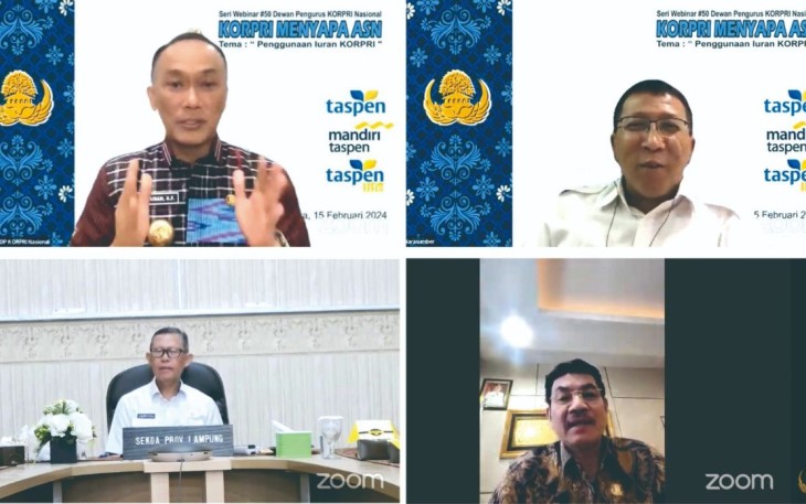 Webinar penggunaan iuran Korpri 