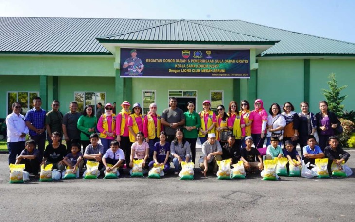 Peduli sosial Korem 022/PT, Jum'at (23/2)