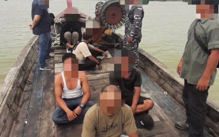 PMI Ilegal digagalkan personel Lanal Tanjung Balai Asahan 