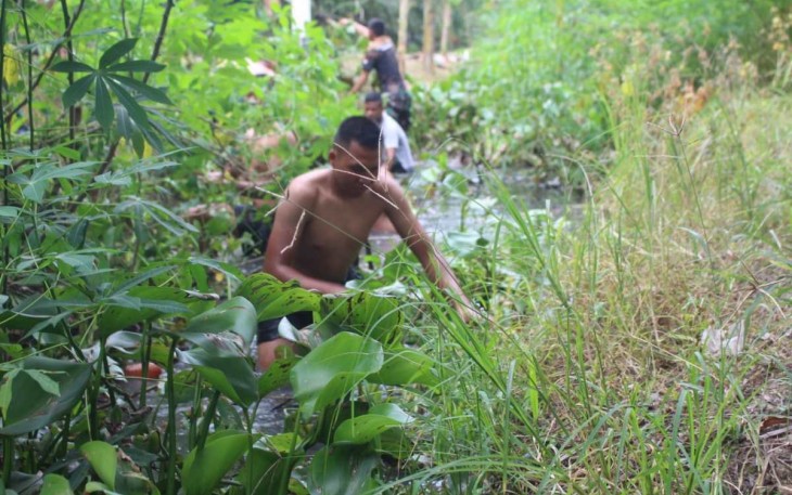 Peduli lingkungan di lokasi TMMD Kodim Labuhanbatu 