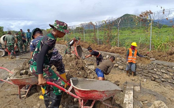 Pengerjaan sasaran fisik TMMD ke 120 Kodim Palopo 