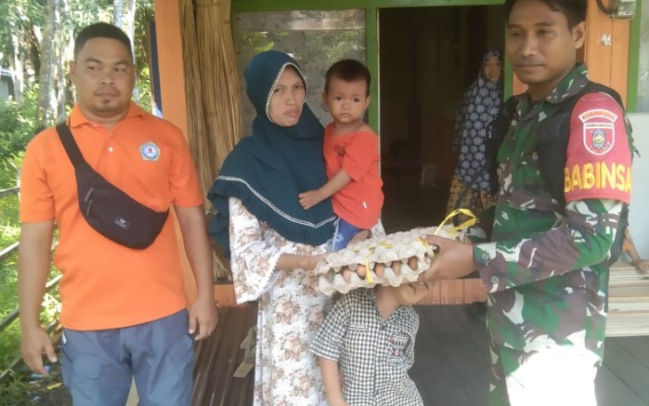 Bantuan paket sembako warga binaan 