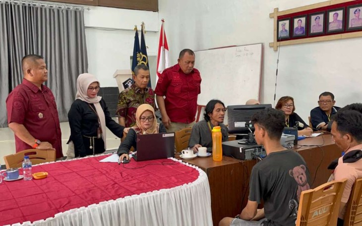 Perekaman KTP Elektronik warga binaan Lapas Binjai, Kamis (6/6)