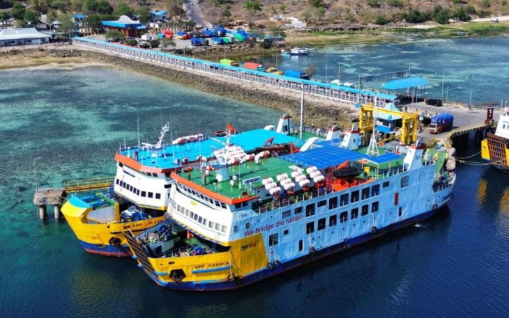 Ilustrasi kapal laut PT ASDP Indonesia Ferry 