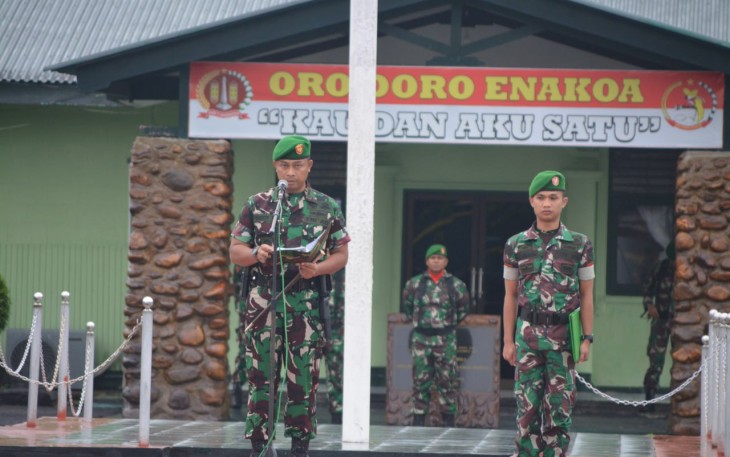 Dandim 1710/Mimika Pimpin Upacara Tujuh Belasan 