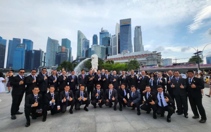 Peserta PPRA LXVI Lemhanas RI di Singapura 