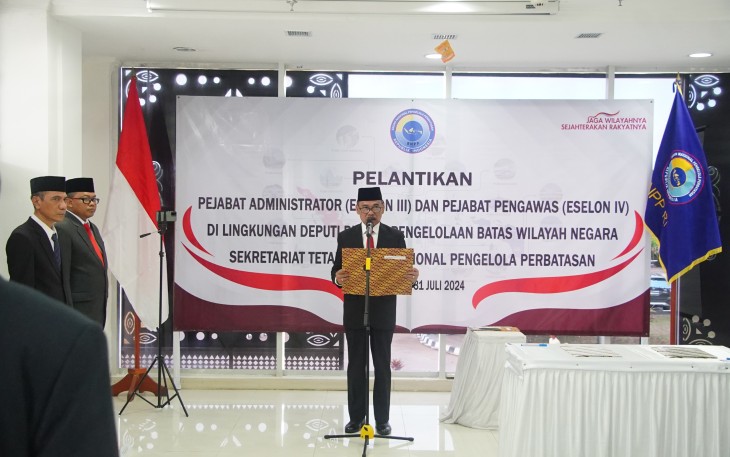 BNPP Resmi Melantik Pejabat Baru Pengelola PLBN di Papua dan Papua Selatan 