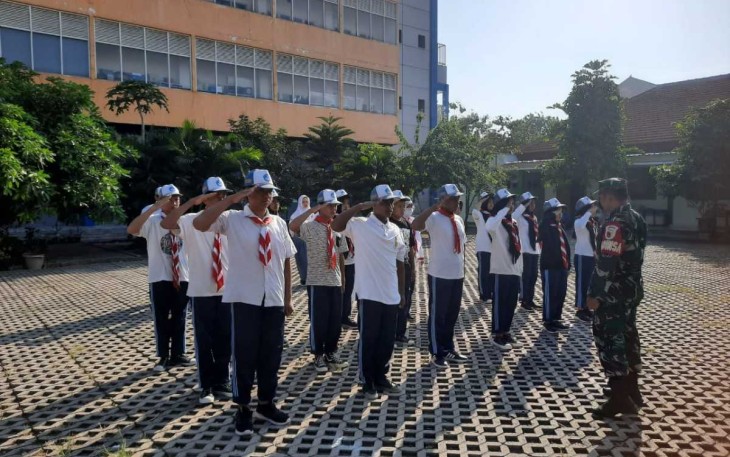 Pembekalan wasbang siswa wilayah desa binaan 