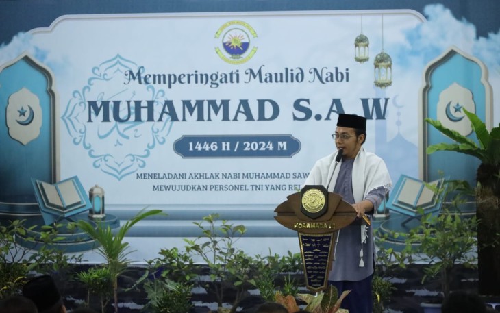 Maulid Nabi Muhammad SAW di Masjid Baiturrahman Koarmada III Sorong, Selasa (17/9)