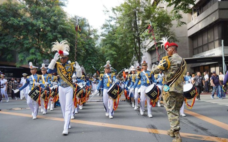 Parade drumband KJK 2024 di Makati City, Filipina 
