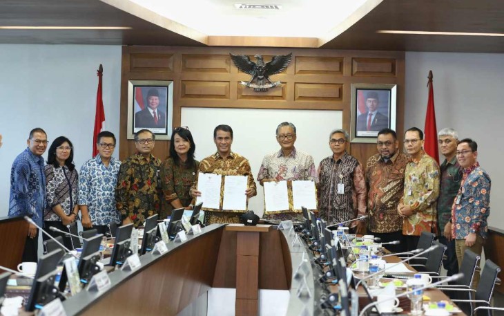Kerjasama Kementerian PU bersama Kementan di Jakarta, Jum'at (15/11)