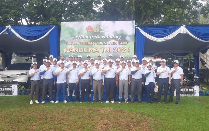 Turnamen Golf Panglima TNI 2024 di Padang Golf Adi Soemarmo, Minggu (17/11)