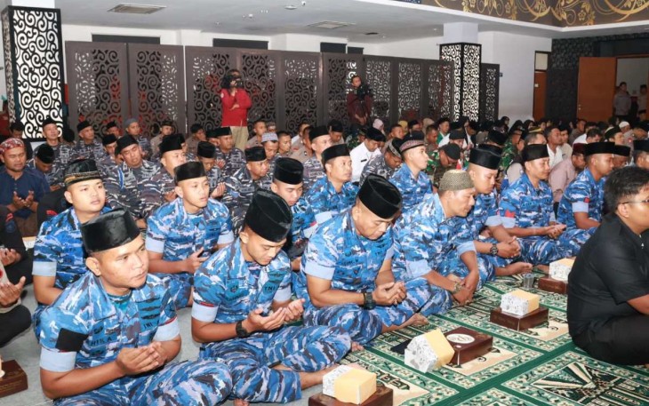 Doa bersama prajurit Lanud Husein Sastranegara Bandung 