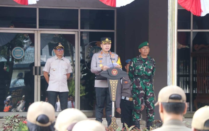Apel gelar pasukan Operasi Lilin Semeru 2024 di Tulungagung 