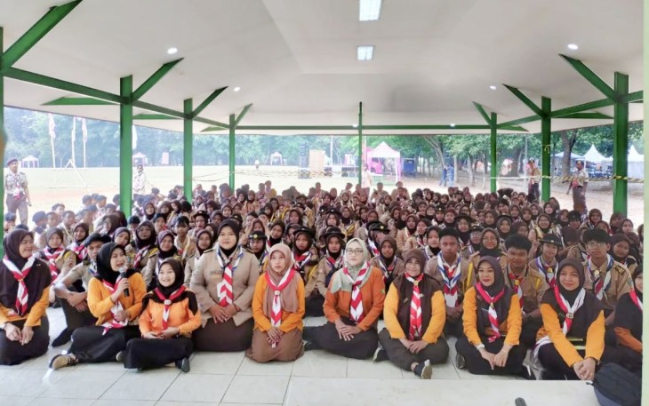 Dinkes Kota Depok bersama para peserta Raicab III Kota Depok Tahun 2024 di Buperta Cibubur