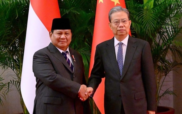 Presiden Prabowo Subianto melakukan pertemuan bilateral dengan Ketua Kongres Rakyat Nasional (National People's Congress) RRT Zhao Leji pada Sabtu, 9 November 2024 di Beijing, RRT
