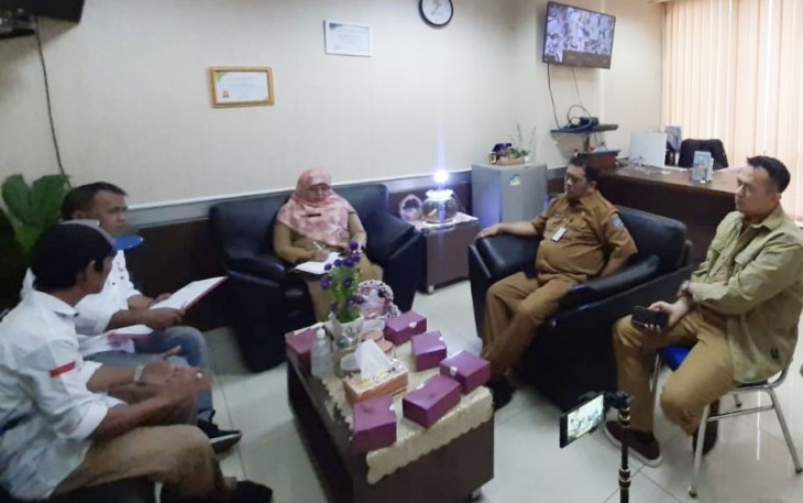 JPKPN Kota Depok saat audensi bersama Dinsos Kota Depok, Senin (9/12)