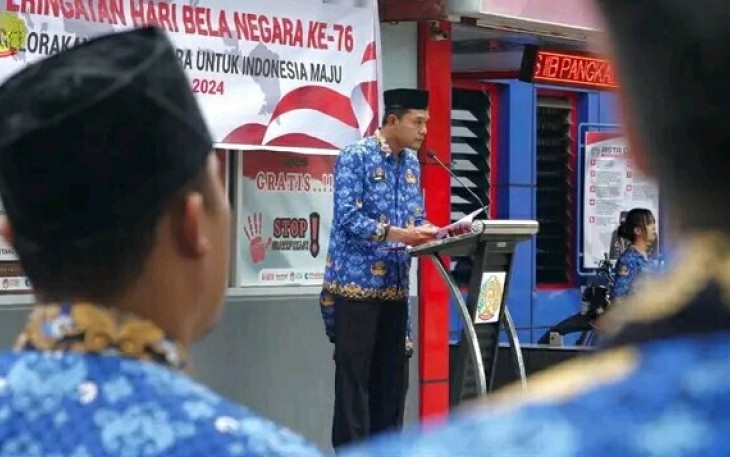 Rutan Pangkalan Brandan Gelar Upacara Peringatan Hari Bela Negara ke-76.