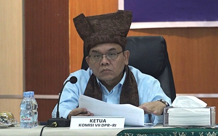 Ketua Komisi VII DPR RI Saleh Partaonan Daulay saat memimpin Tim Kunjungan Kerja Reses Komisi VII ke Padang, Sumatera Barat