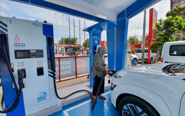 SPKLU untuk mobil listrik 