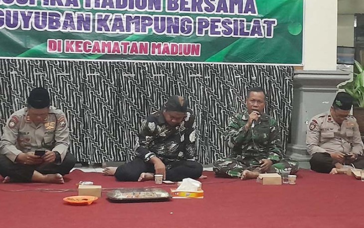 Danramil 02/Madiun Himbau Masyarakat Jaga Kondusifitas Wilayah Jelang Ramadhan.