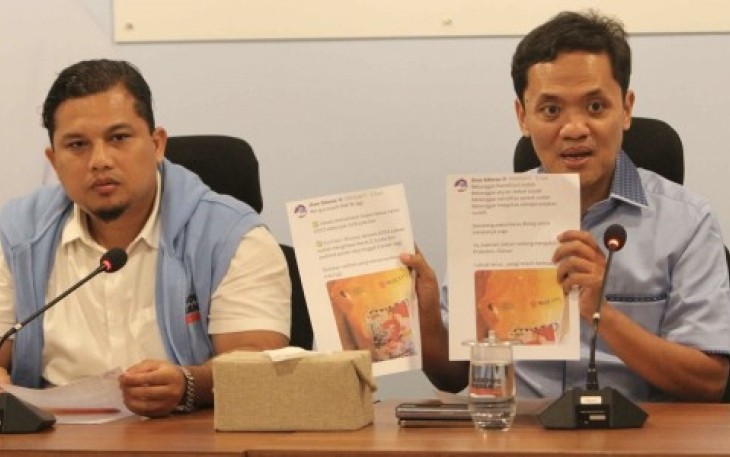 Wakil Ketua TKN, Habiburokhman dalam konferensi pers di Media Center TKN Prabowo-Gibran, Jakarta, Jumat (26/1/24). 