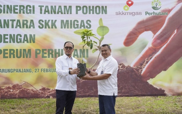 Perhutani dan SKK Migas Tanam Ribuan Bibit Pohon di Bogor 