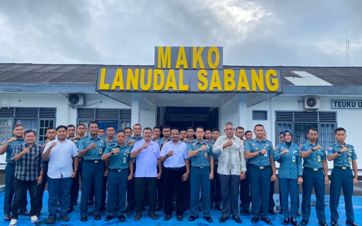  Pangkalan Udara TNI Angkatan Laut Sabang menggelar acara Rapat Anggota Tahunan (RAT) Primkopal Makmue Beusaree Syariah Tahun Buku 2023 yang dilaksanakan di Ruang Serbaguna Mako Lanudal Sabang, Rabu (10/1/2024)