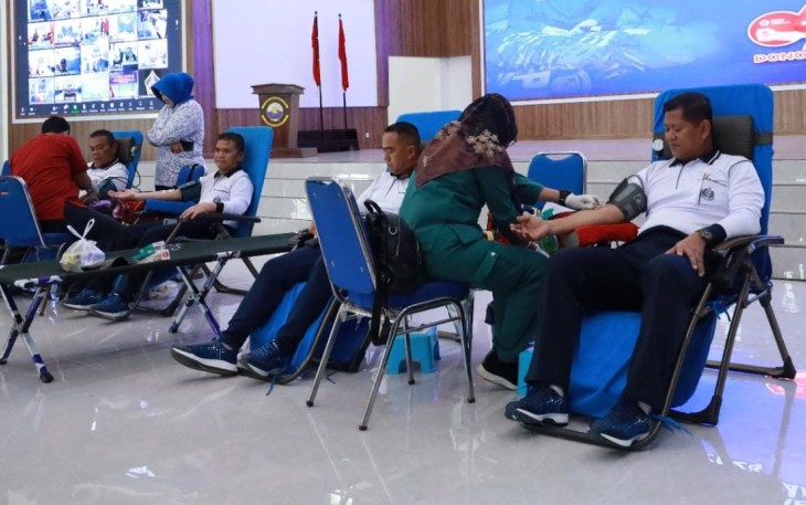 Polisi Militer Koarmada III Gelar Donor Darah 