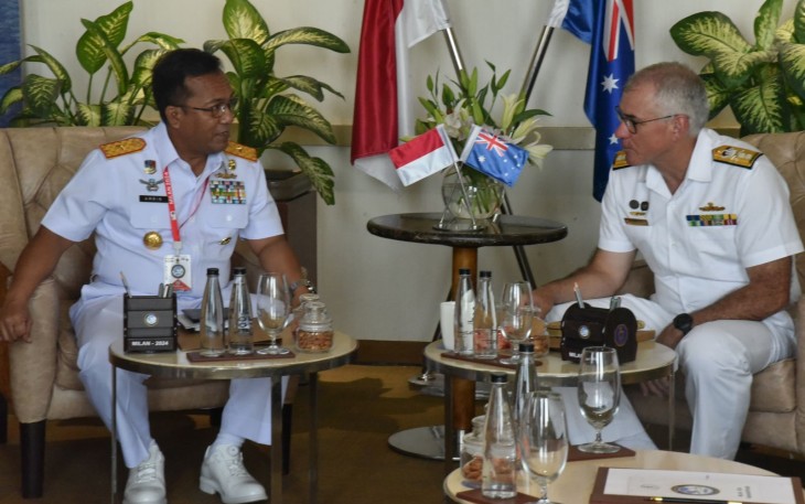 TNI AL saat Courtesy Call kepada FOC-in-C ENC dan Bilateral Meeting dengan Royal Australia Navy