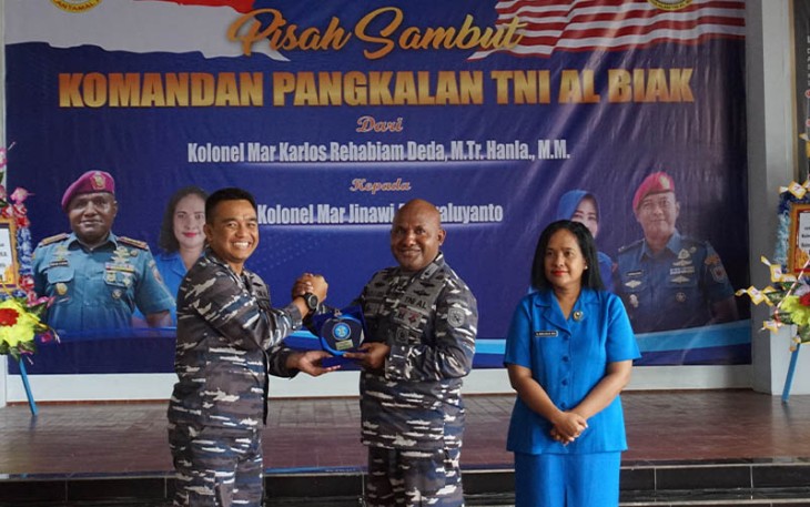 Pisah Sambut Komandan Lanal Biak