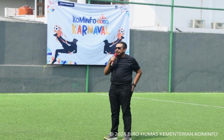 Dirjen SDPPI Kementerian Kominfo Ismail saat memberikan sambutan, Selasa (3/9)