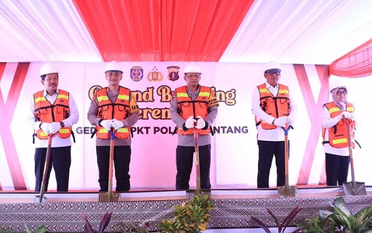 Ground Breaking Ceremony Gedung SPKT Polres Bontang
