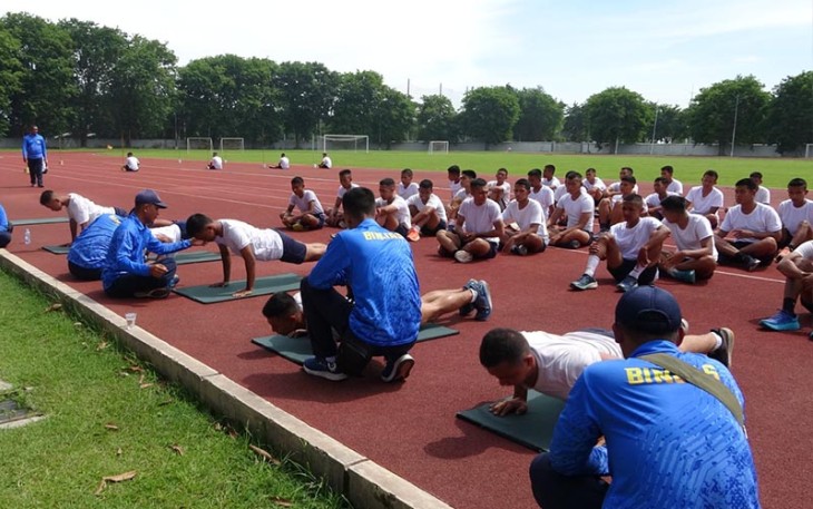 Tes Garjas di Lapangan Jala Krida Mandala, AAL,  Bumimoro, Surabaya. (22/01/2024).