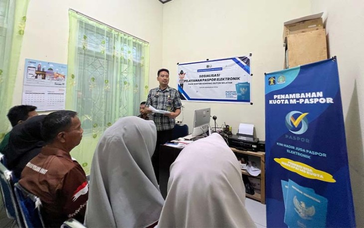 Imigrasi Baubau saat Gelar Sosialisasi e-Paspor dan Penambahan Kuota Sampai Ratusan Kuota Perharinya