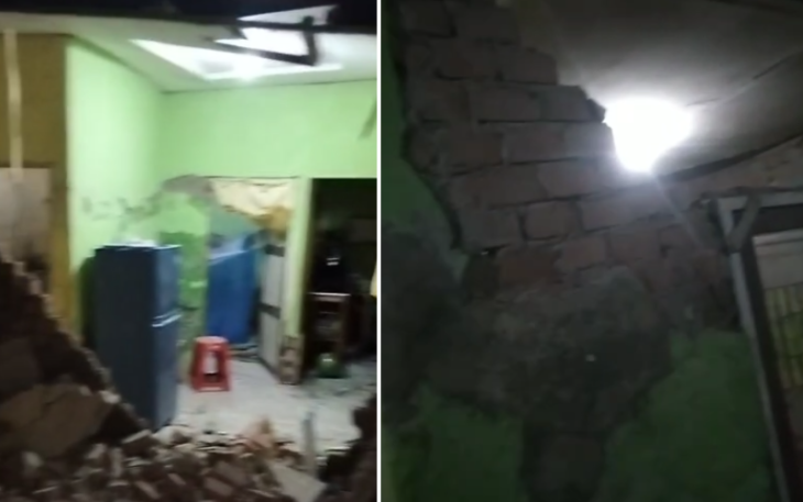 Dampak Gempa Bumi bermagnitudo 6.3 di wilayah Bengkulu, pada Jumat (23/5) dini hari.