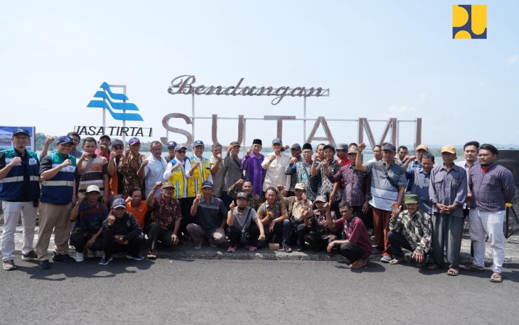 Menteri Pekerjaan Umum Dody Hanggodo melakukan kunjungan kerja ke Bendungan Sutami yang berlokasi di Desa Karangkates, Kabupaten Malang, Provinsi Jawa Timur