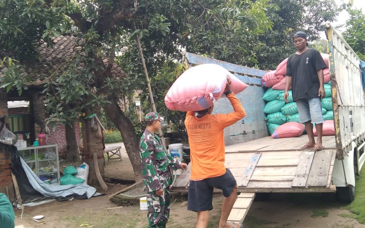Babinsa Desa Sukolilo Dampingi Serapan Gabah oleh Bulog